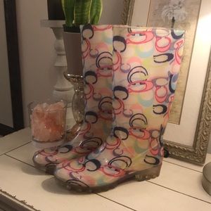 Coach rain boots